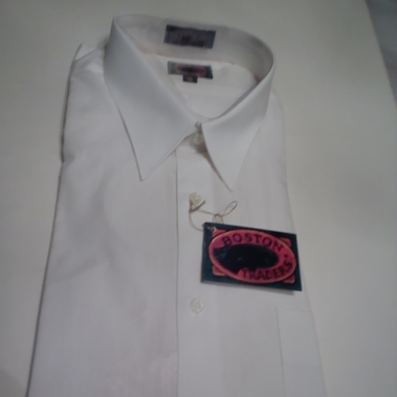 BOSTON TRADER'S MENS WHITE LONG SLEEVES DRESS SHIRT - Picture 3 of 12